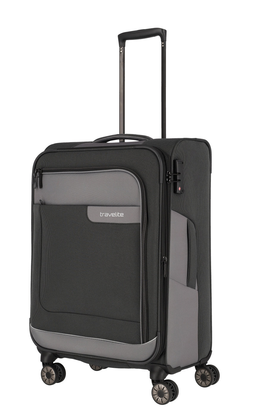 Cestovní kufr Travelite Viia 4W M 92848-04 70 L antracitová