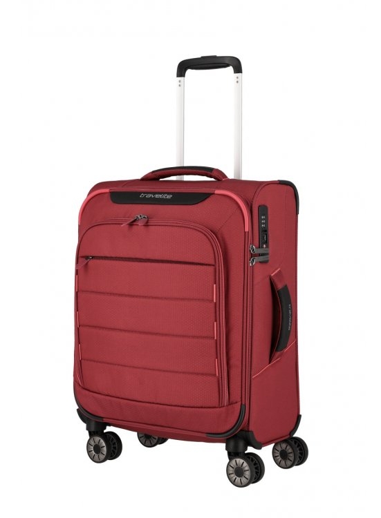 Cestovní kufr Travelite Skaii 4w S 92647-12 36 L červená