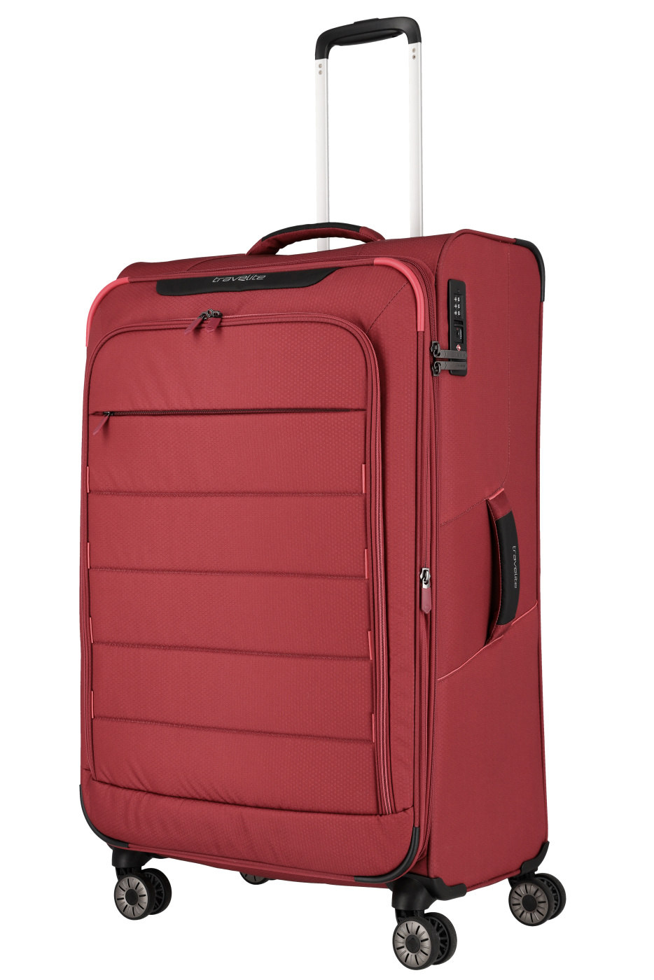 Cestovní kufr Travelite Skaii 4w L 92649-12 91 L červená