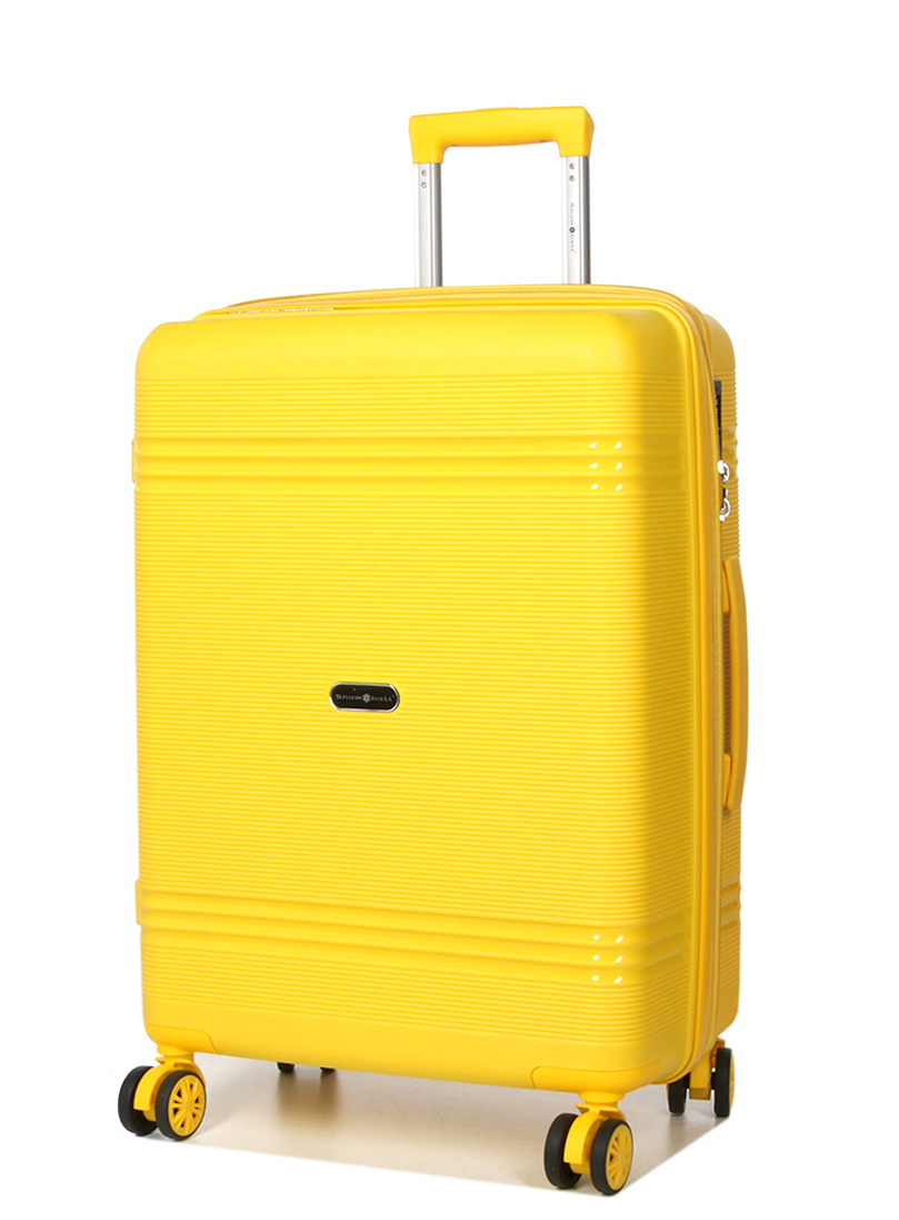 Cestovní kufr Snowball 4W M 21204-66-37 66 L Žlutá