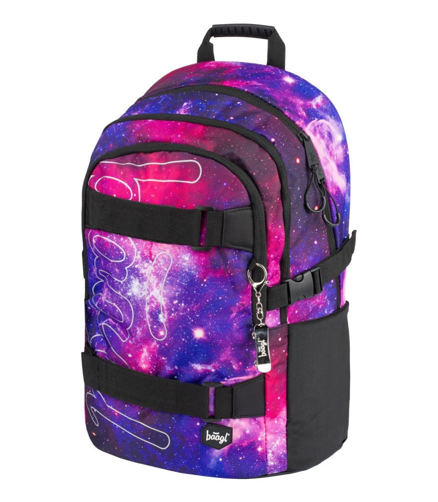 BAAGL Školní batoh Skate Galaxy A-7766 25 L fialová