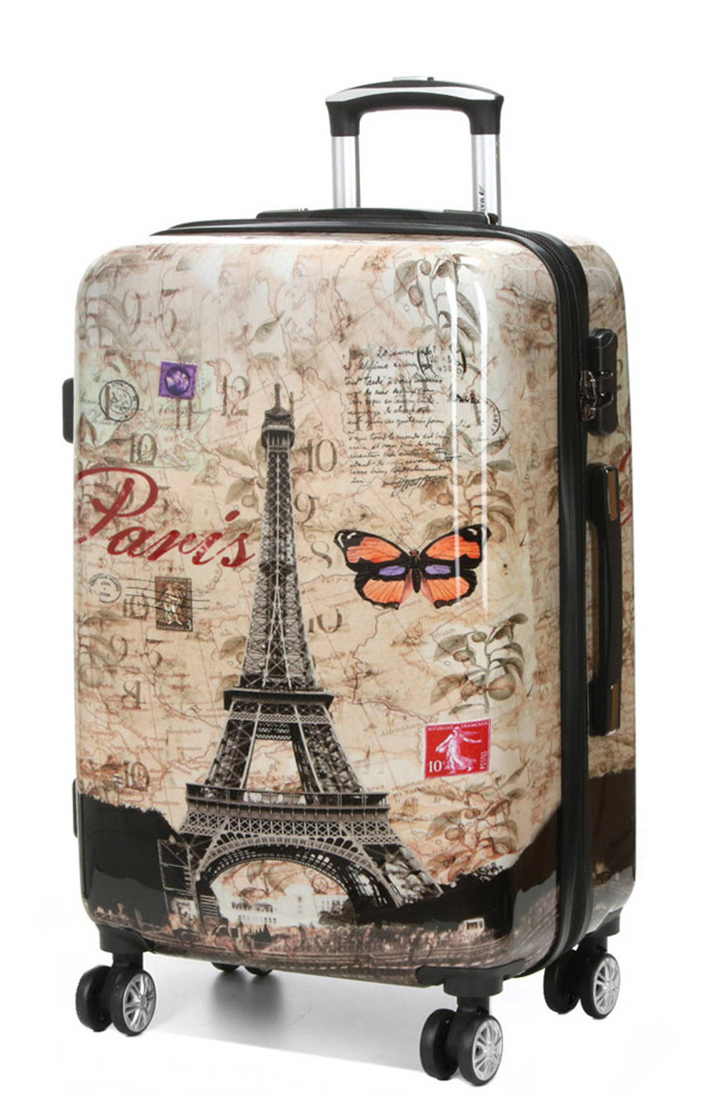 Cestovní kufr MADISSON 4W ABS M 86820C-60-60 66 L vícebarevná