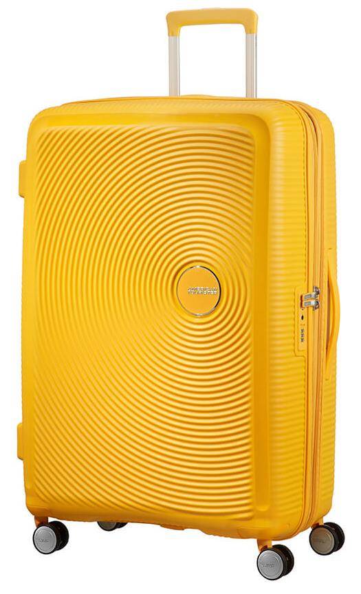 American Tourister SOUNDBOX SPINNER 77 EXP Golden Yellow 32G003-06 97 L Žlutá