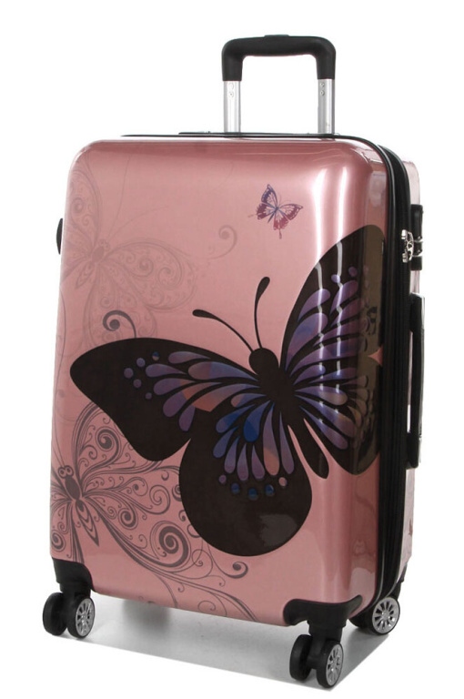 Cestovní kufr Madisson 4W FLY M 26820-60-25 65 L růžová