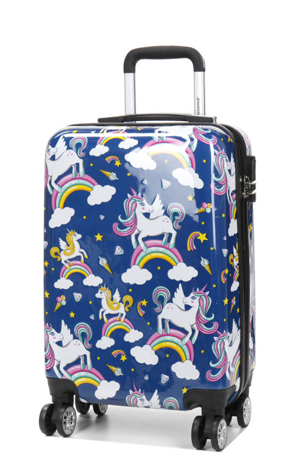 Cestovní kufr MADISSON UNICORN 4W ABS S 26820C-56-05 38 L modrá