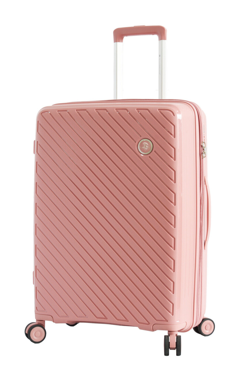 Cestovní kufr Snowball 4W M 20703-60-25 67 L růžová
