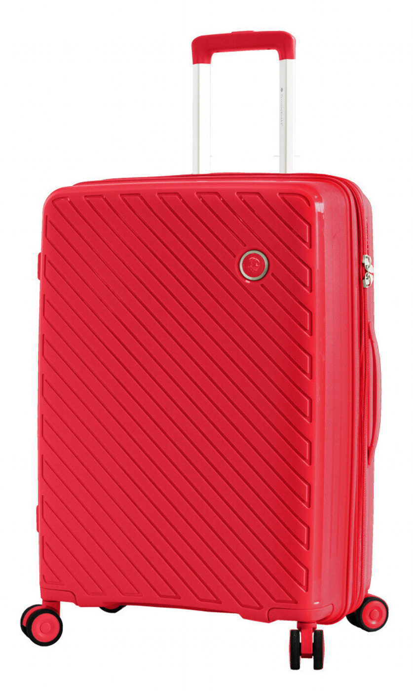 Cestovní kufr Snowball 4W L 20703-70-02 103 L červená