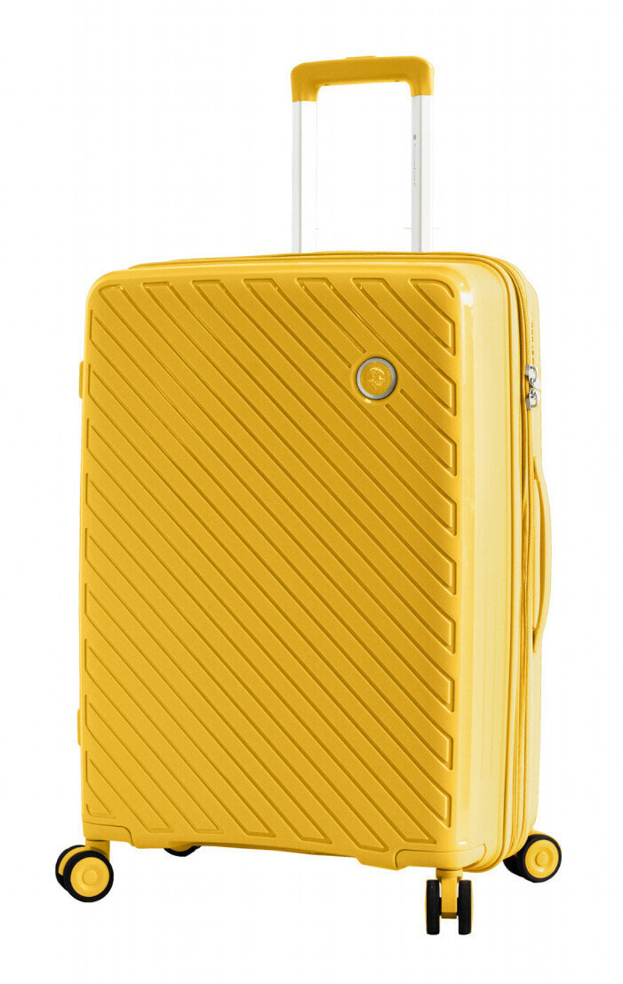 Cestovní kufr Snowball 4W M 20703-60-37 67 L Žlutá