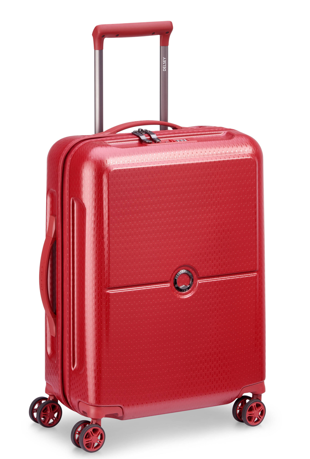 Cestovní kufr Delsey Turenne slim 55 1621803-04 35 L červená