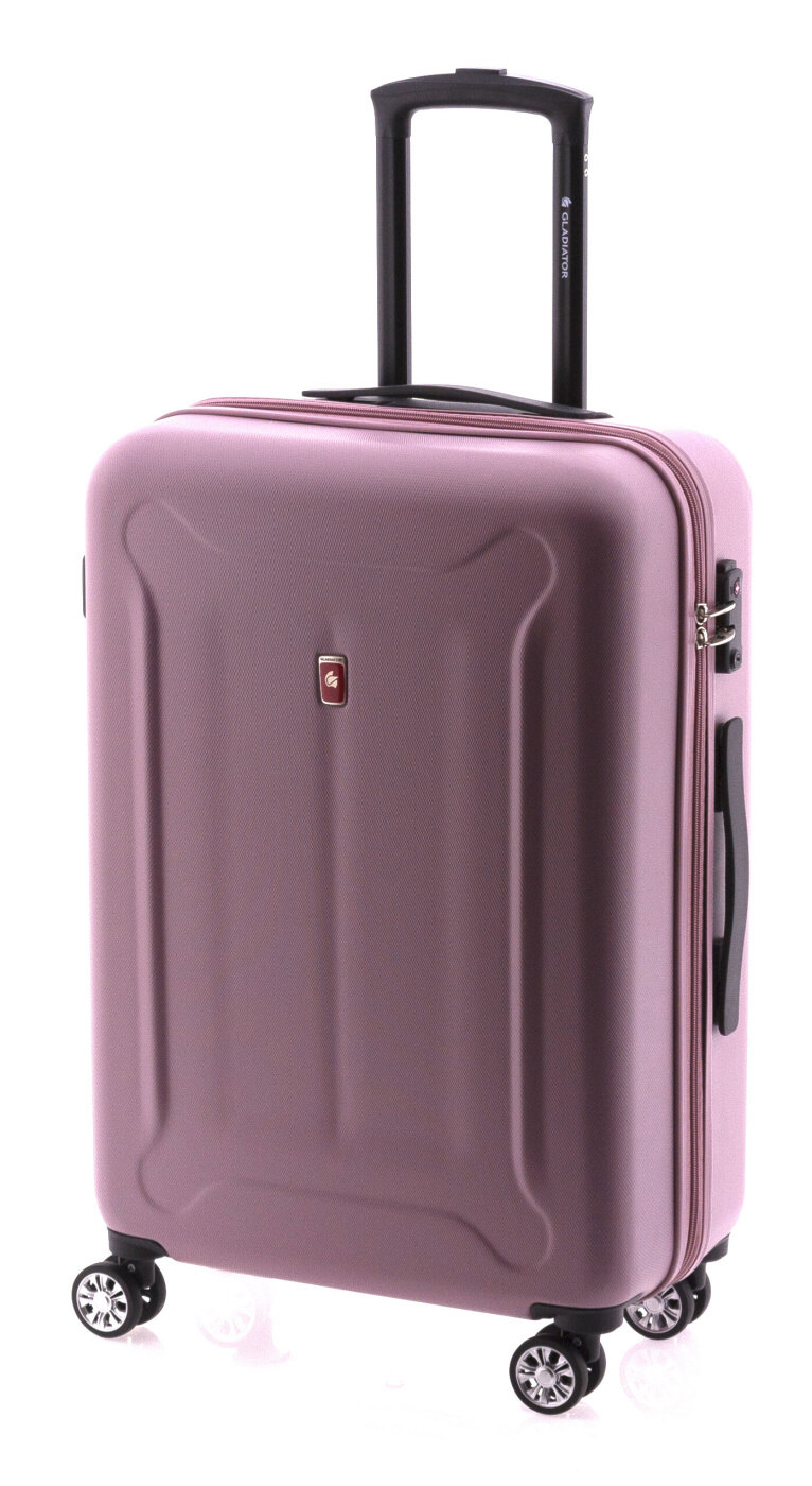 Cestovní kufr Gladiator Beetle 4W M 4811-09 63 L růžová