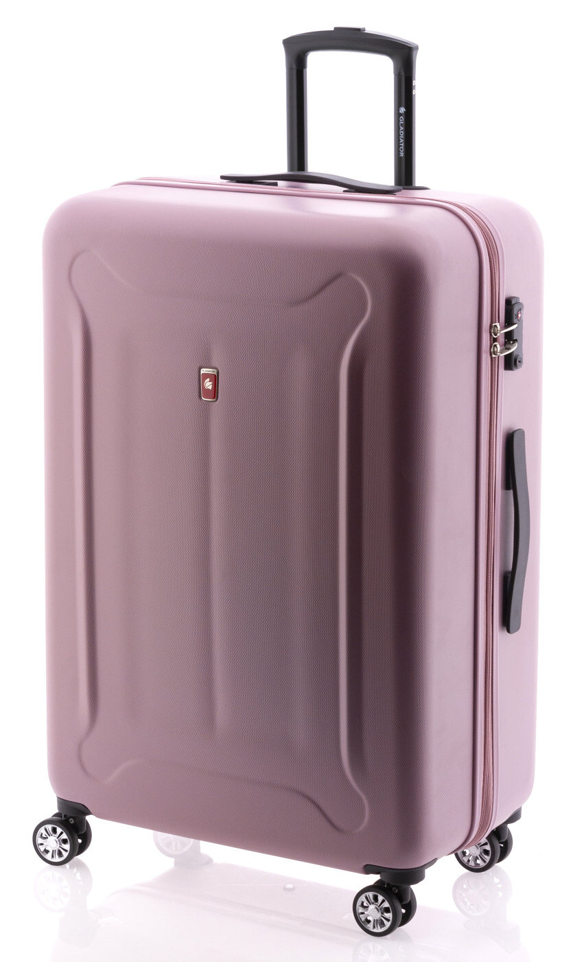 Cestovní kufr Gladiator Beetle 4W L 4812-09 95 L růžová