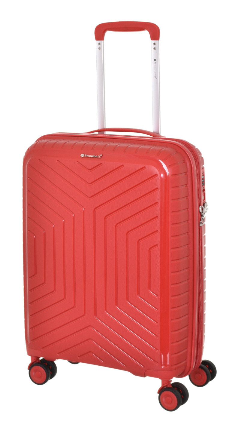 Cestovní kufr Snowball 4W PP S 20103-55-02 35 L červená