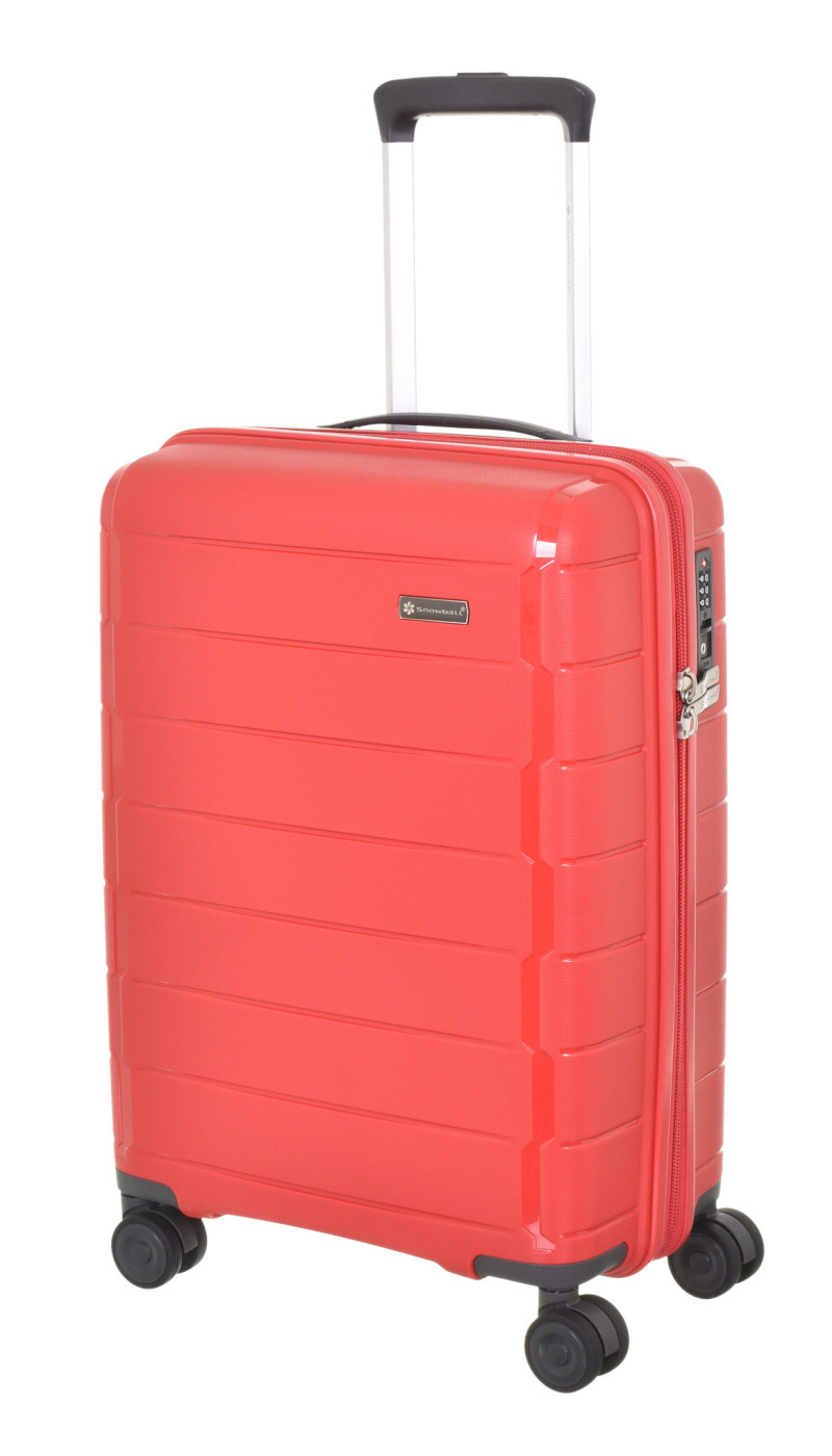 Cestovní kufr Snowball 4W PP S 20303-55-02 35 L červená