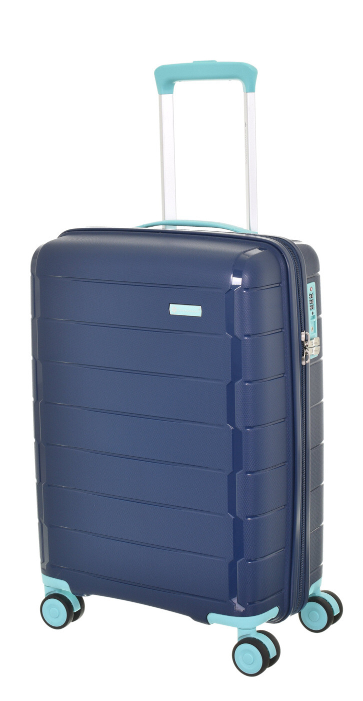 Cestovní kufr Snowball 4W PP S 20303-55-05 35 L modrá