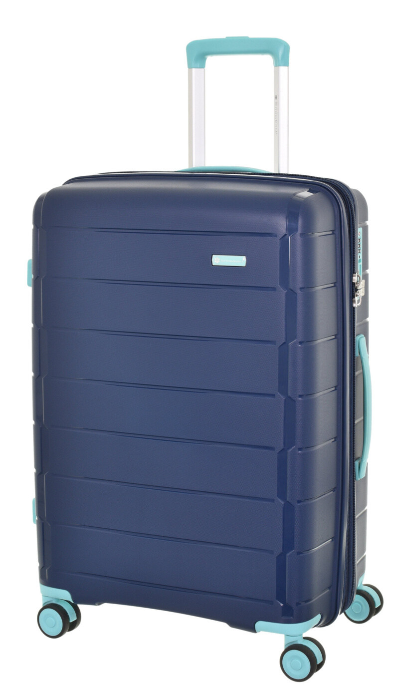 Cestovní kufr Snowball 4W PP M 20303-67-05 71 L modrá