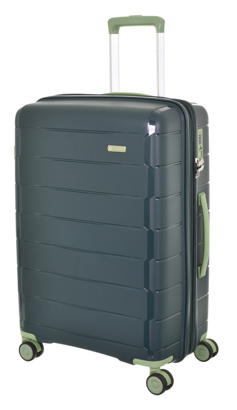 Cestovní kufr Snowball 4W PP M 20303-67-34 71 L zelená