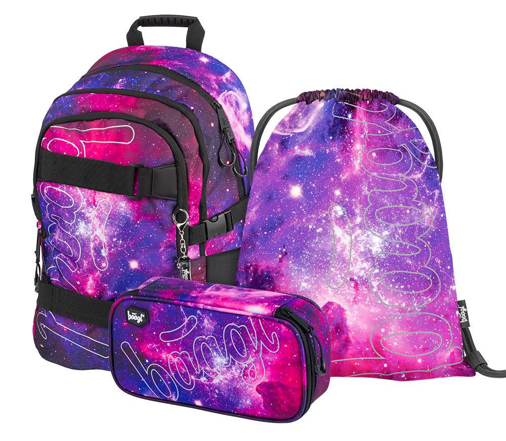 Baagl Školní set Skate Galaxy A-8540 25 L fialová