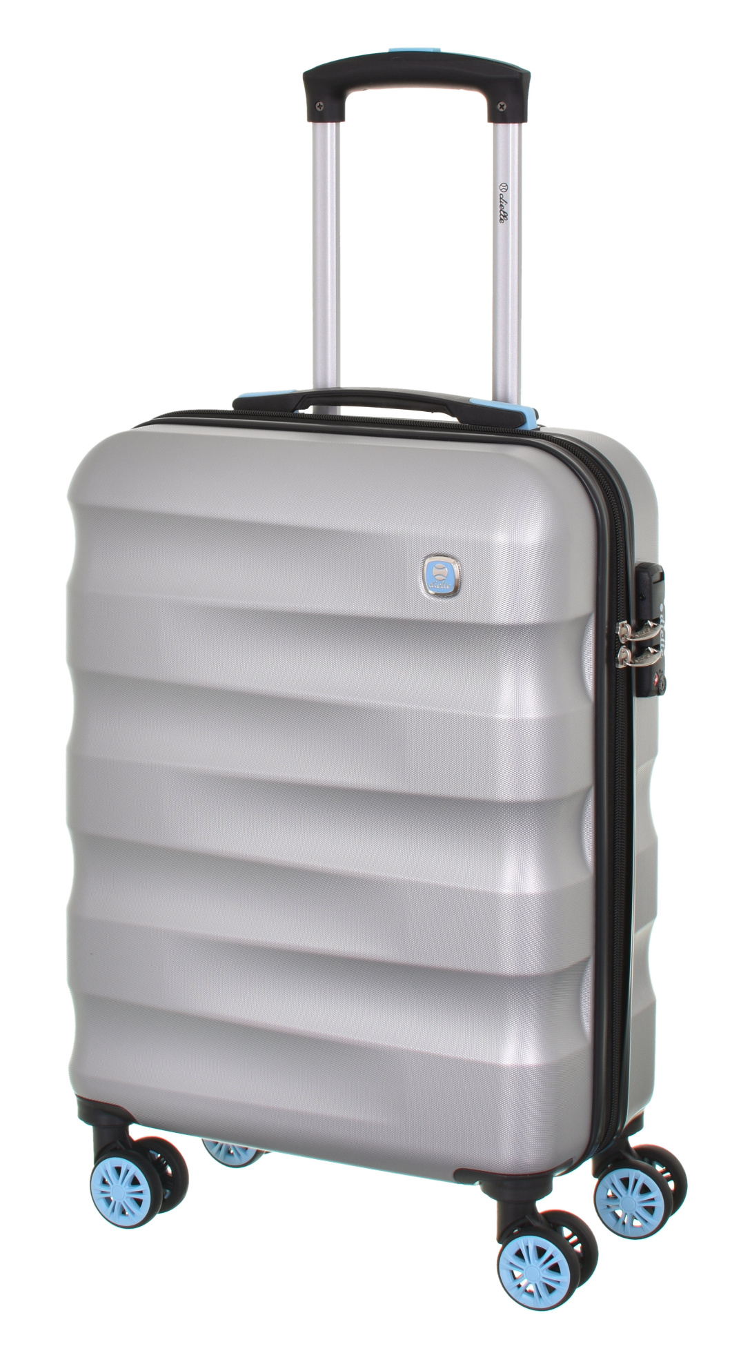Cestovní kufr Dielle Wave 4W S 150-55-13 30 L stříbrná