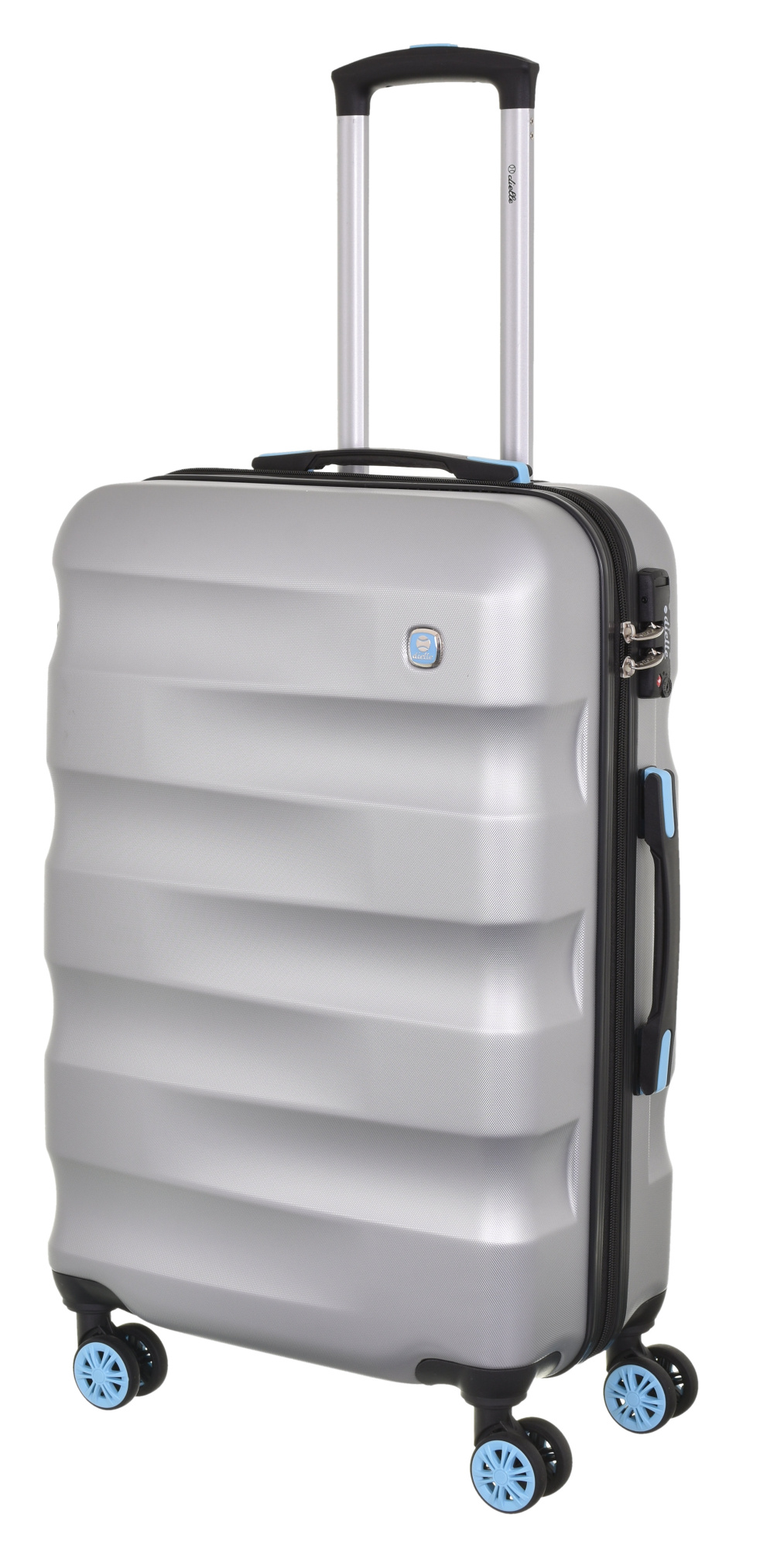 Cestovní kufr Dielle Wave 4W M 150-60-13 54 L stříbrná