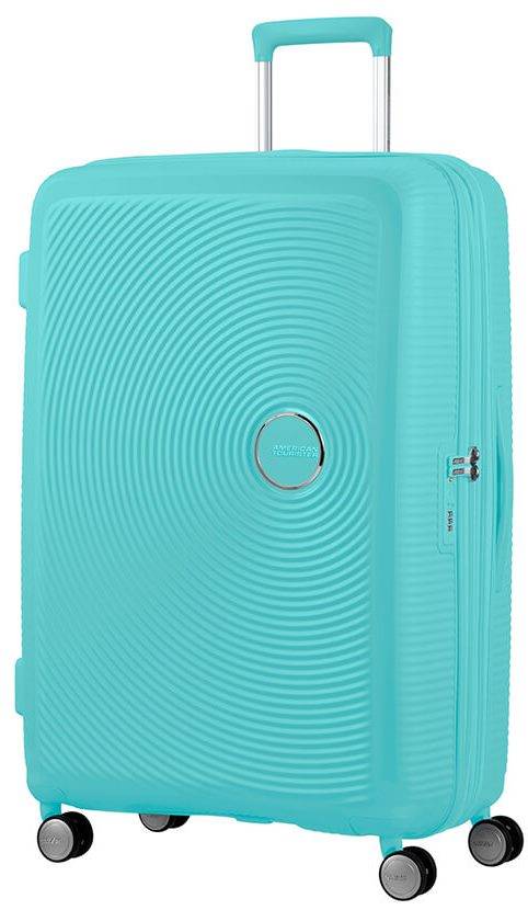 American Tourister Soundbox SPINNER 77/28 EXP TSA Poolside Blue 32G003-21 97 L tyrkysová