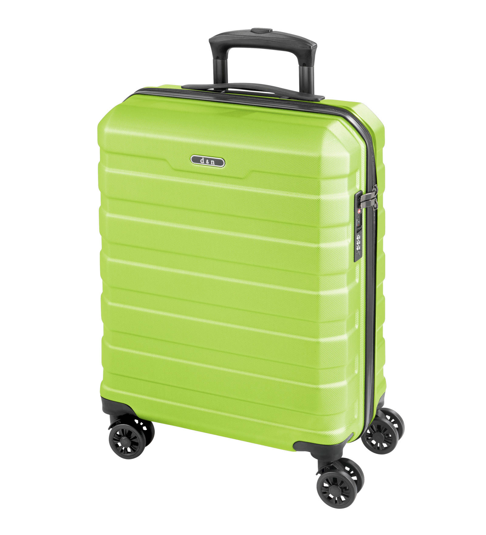 Cestovní kufr d&n 4W S 2450-15 37 L zelená