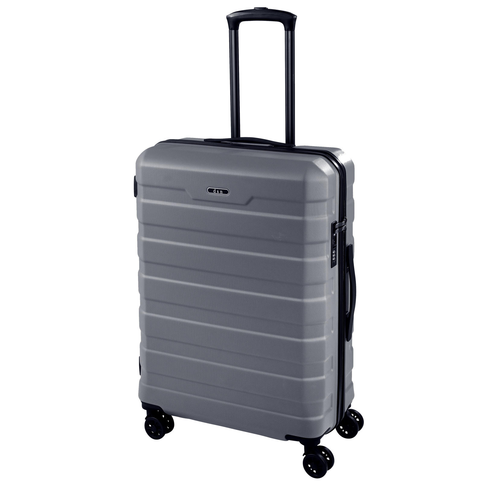 Cestovní kufr d&n 4W M 2460-13 72 L šedá