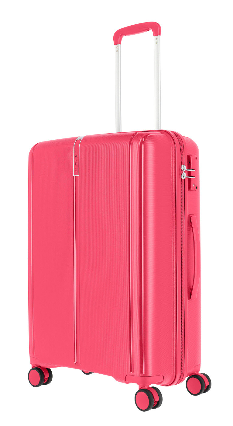Cestovní kufr Travelite VAKA 4W M 76448-19 59 L růžová