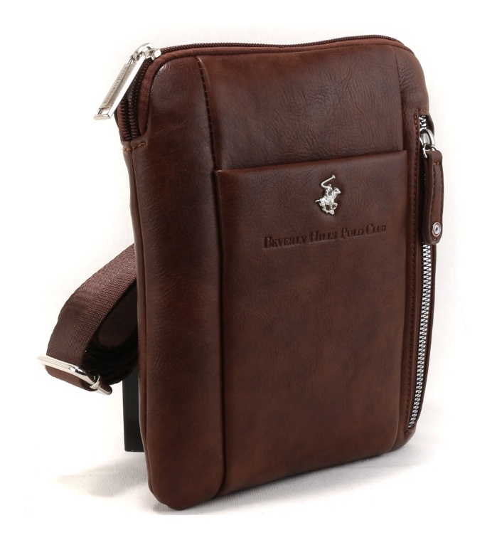 Beverly Hills Polo Club Taška crossbody BHPC BH-8451-25 2 L hnědá