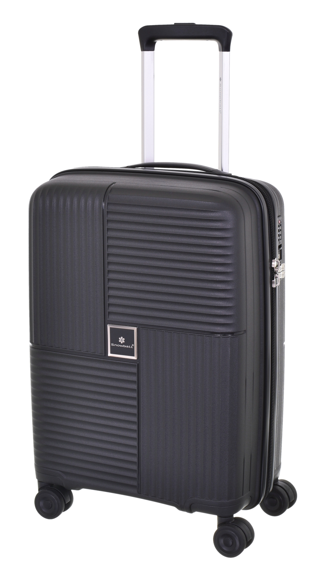 Cestovní kufr Snowball Quadro 4W PP S 20403-55-01 35 L černá