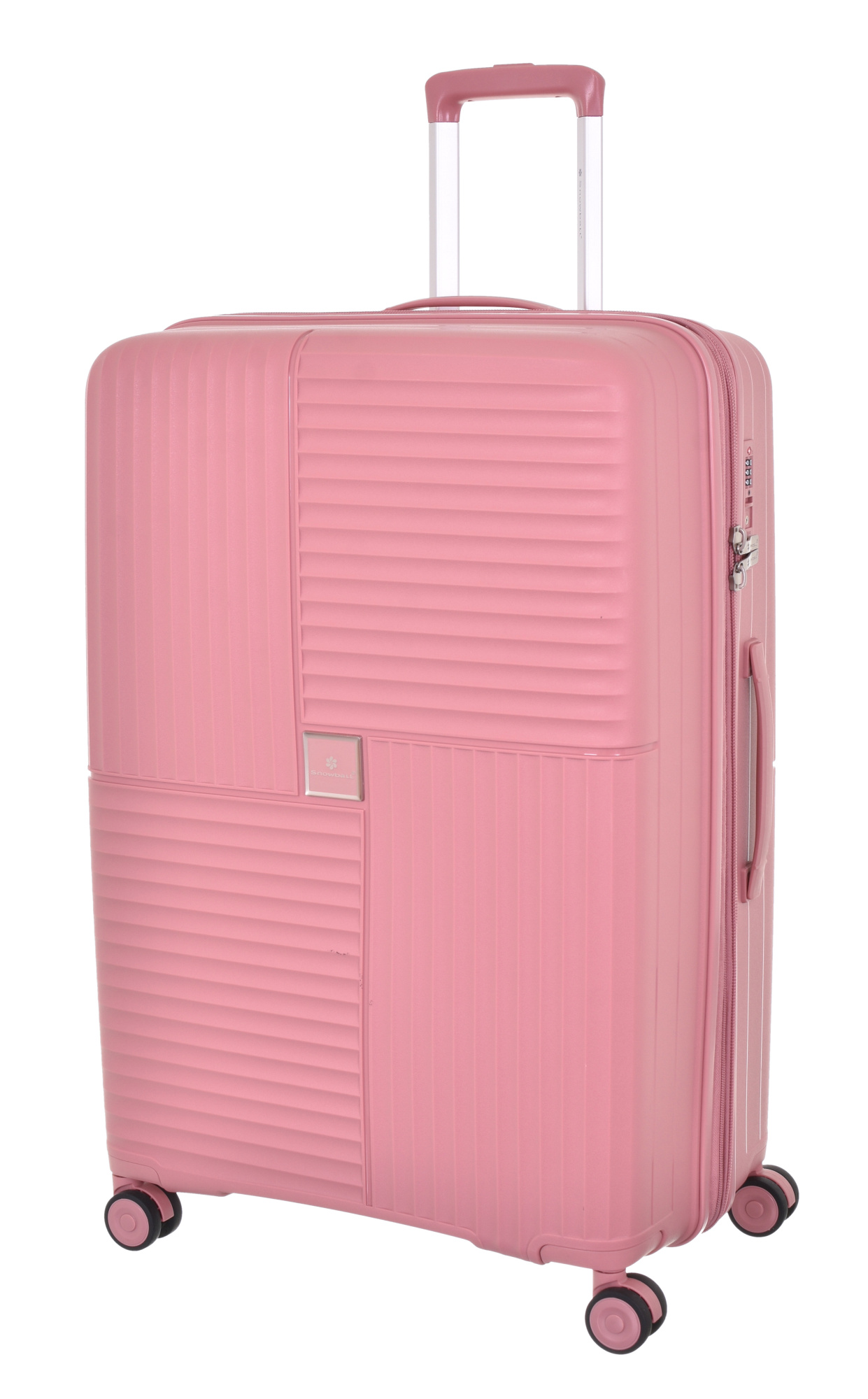 Cestovní kufr Snowball Quadro 4W PP L 20403-76-25 108 L růžová