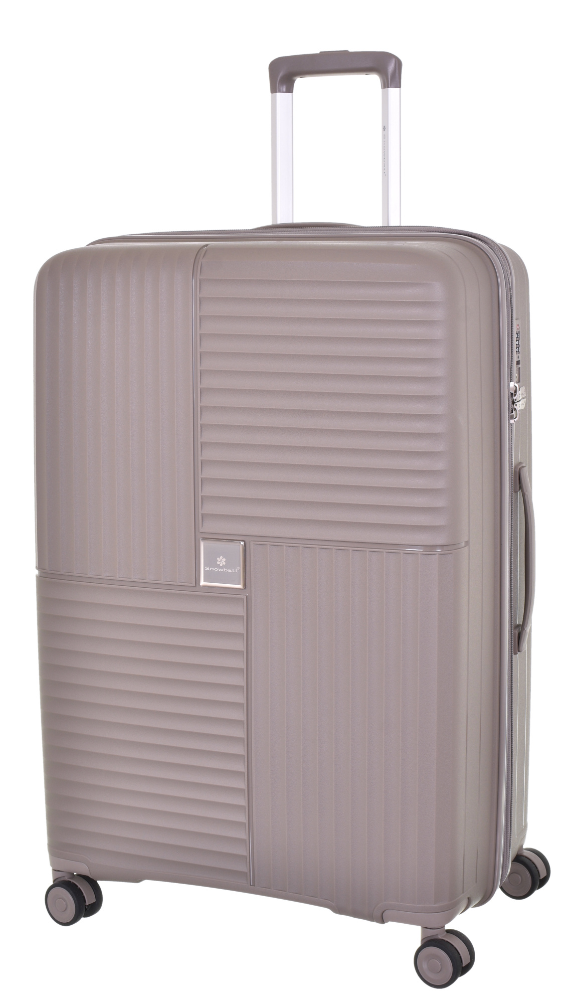Cestovní kufr Snowball Quadro 4W PP L 20403-76-28 108 L béžová