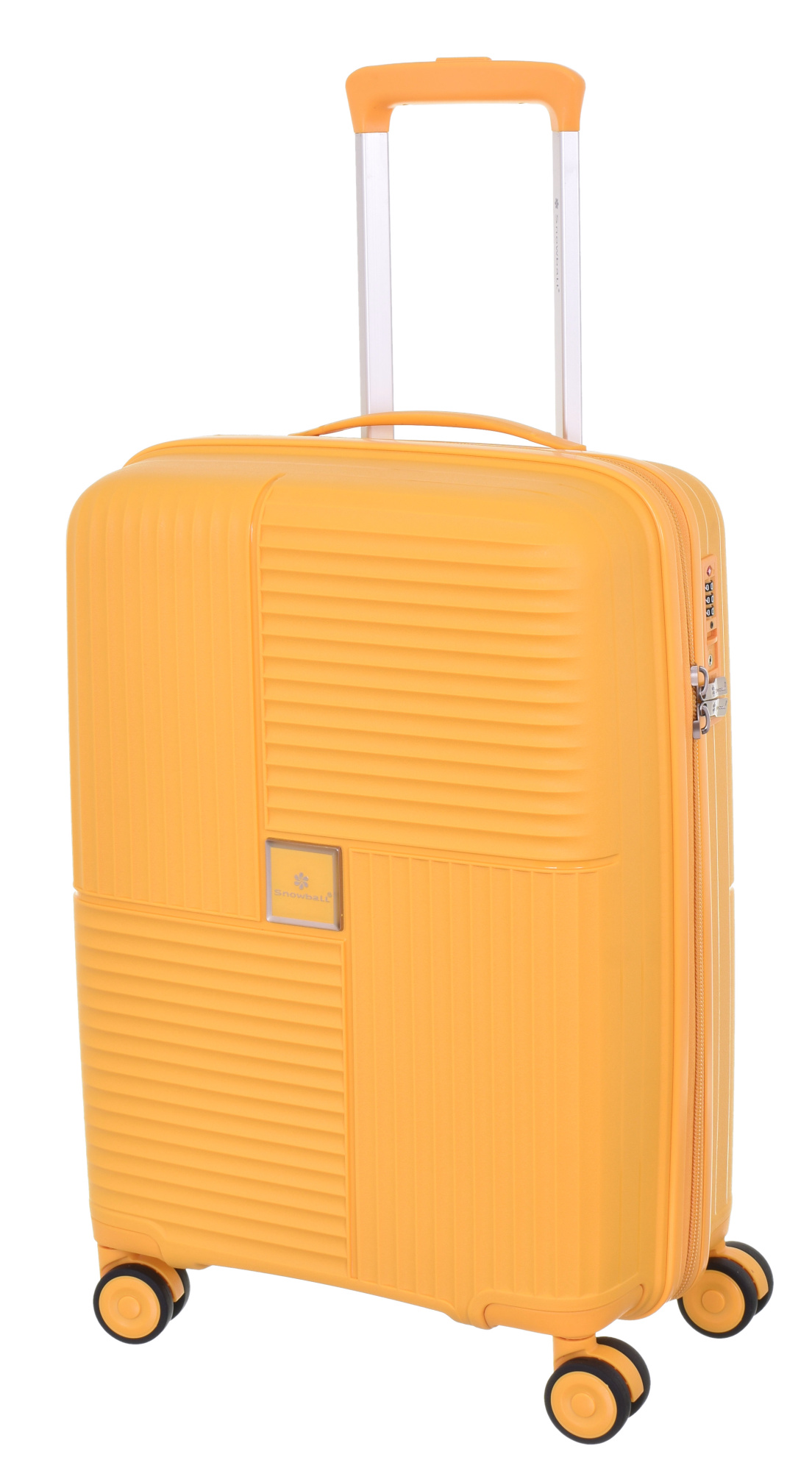 Cestovní kufr Snowball Quadro 4W PP S 20403-55-37 35 L Žlutá