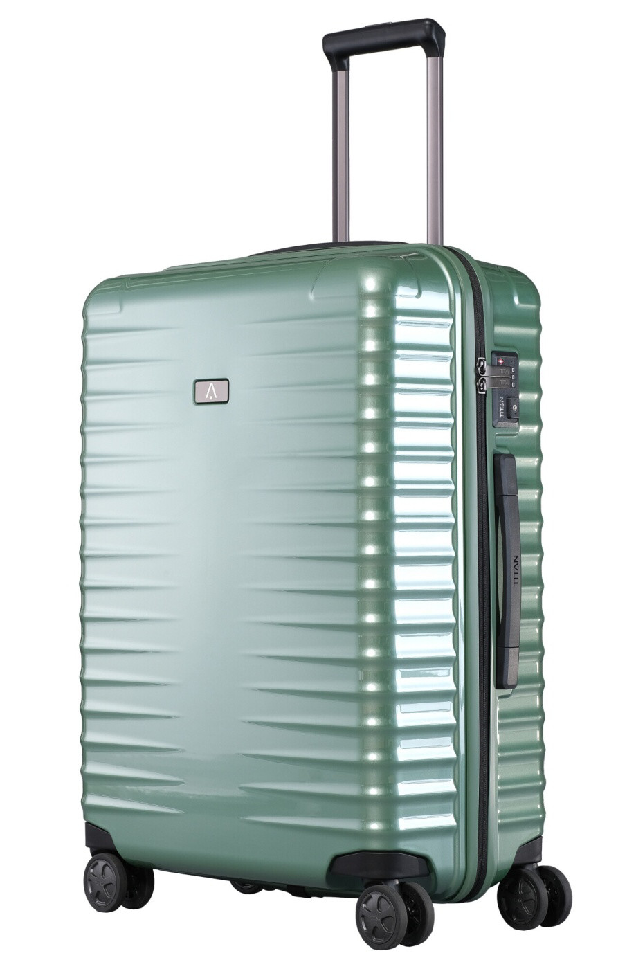 TITAN Koffermanufaktur Cestovní kufr Titan Litron 4W M 700245-80 80 L zelená