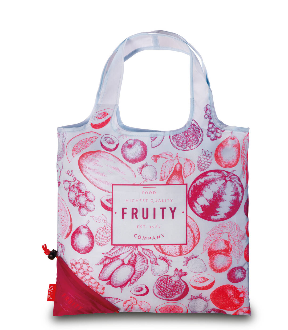 Fabrizio Skládací nákupní taška Fruity 10424-0300 12 L červená