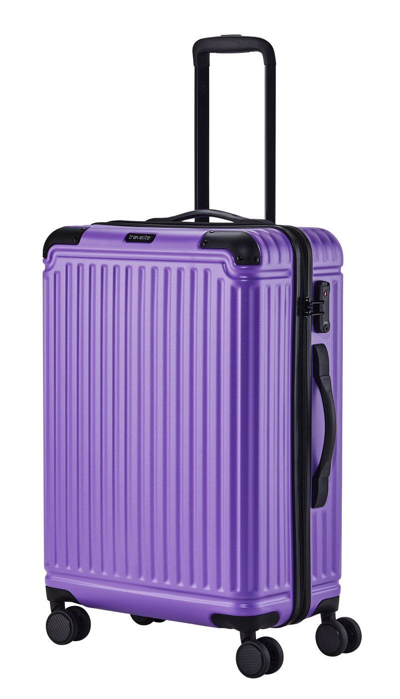Cestovní kufr Travelite Cruise 4W M 72648-19 65 L fialová