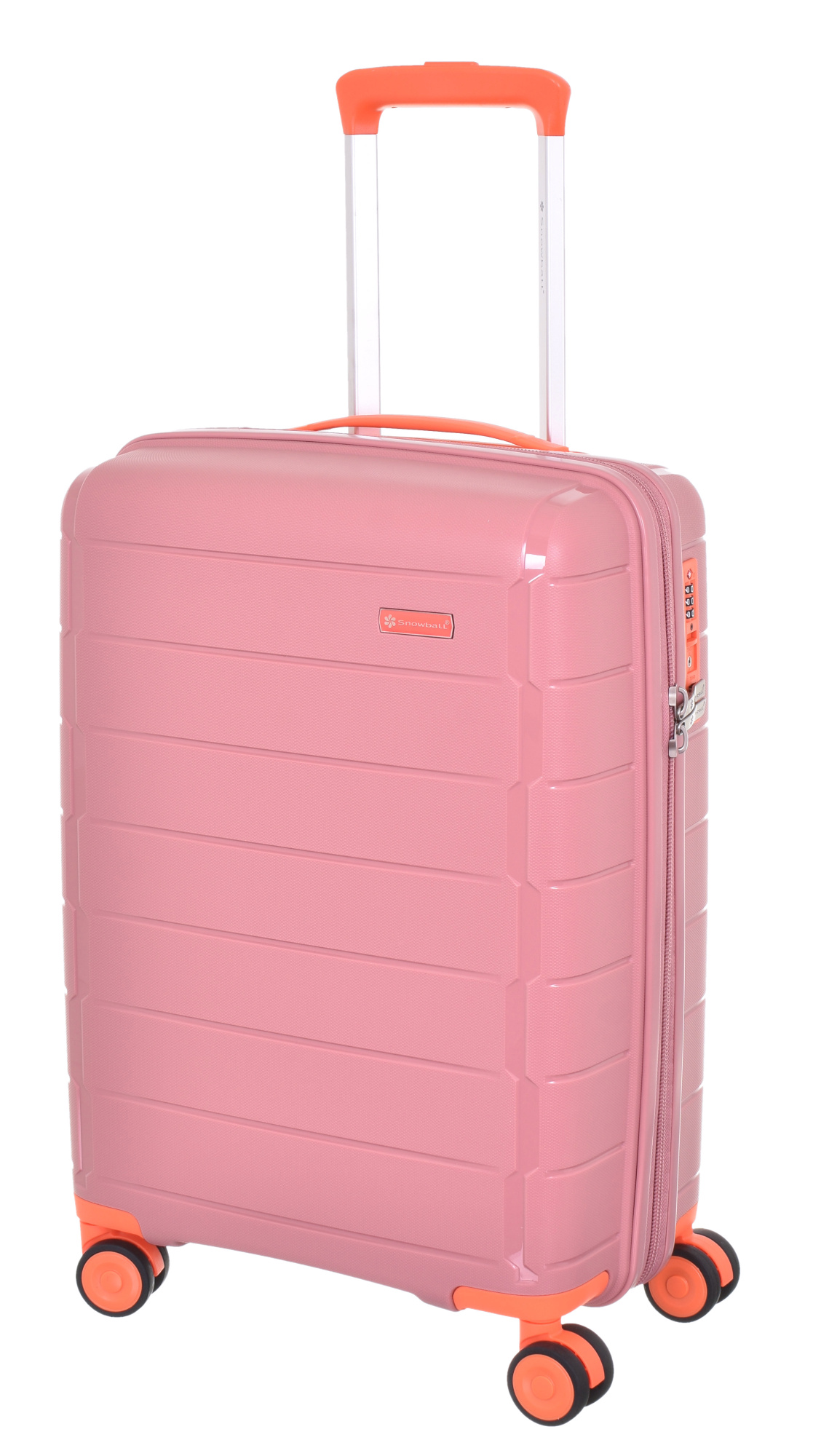 Cestovní kufr Snowball 4W PP S 20303-55-25 35 L růžová