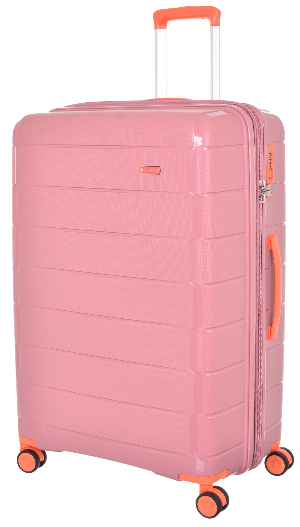 Cestovní kufr Snowball 4W PP L 20303-77-25 108 L růžová
