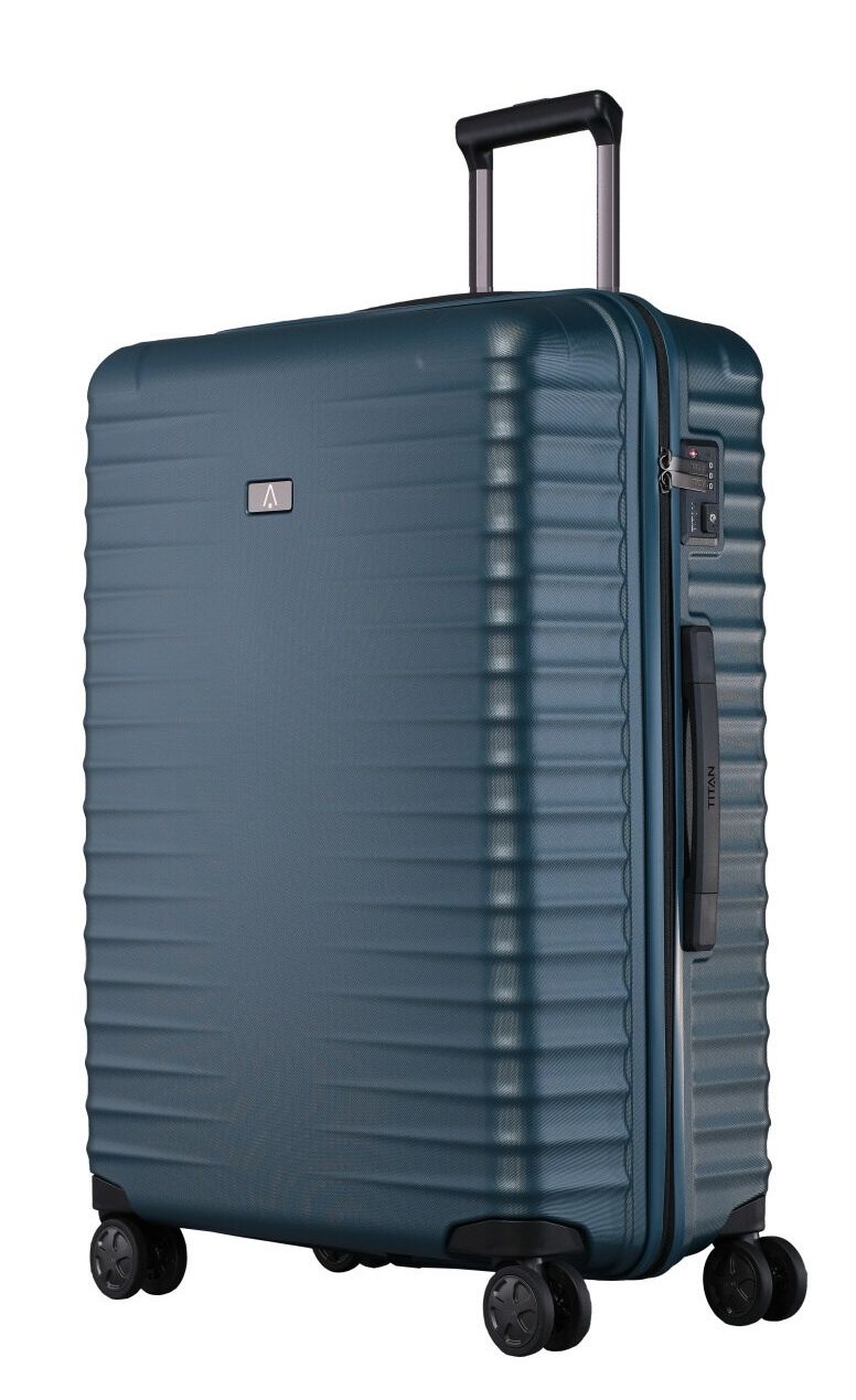 TITAN Koffermanufaktur Cestovní kufr Titan Litron 4W L 700244-22 100 L petrolejová