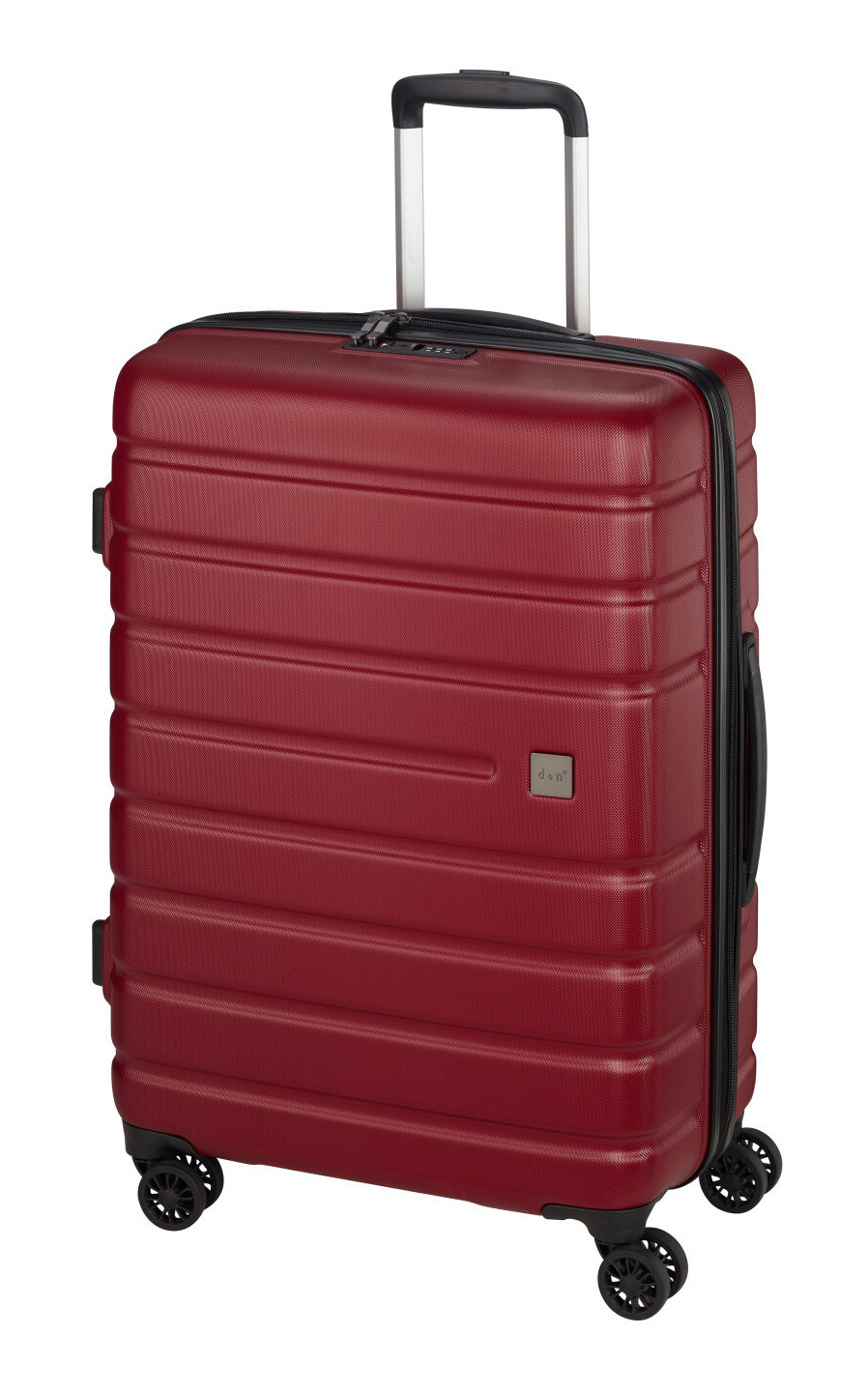 Cestovní kufr d&n 4W S 2255-12 37 L červená