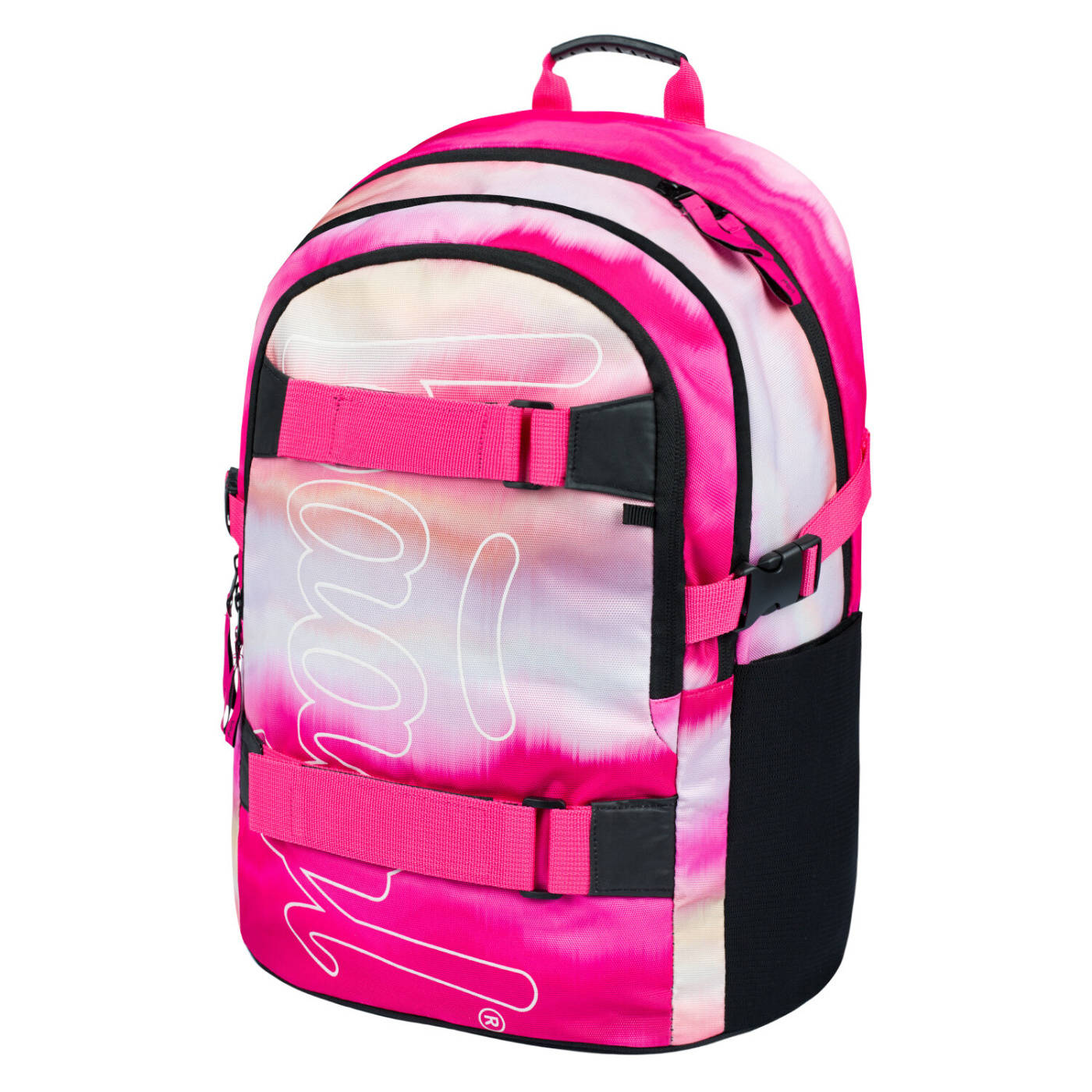 BAAGL Školní batoh Skate Pink Stripes A-32035 25 L růžová