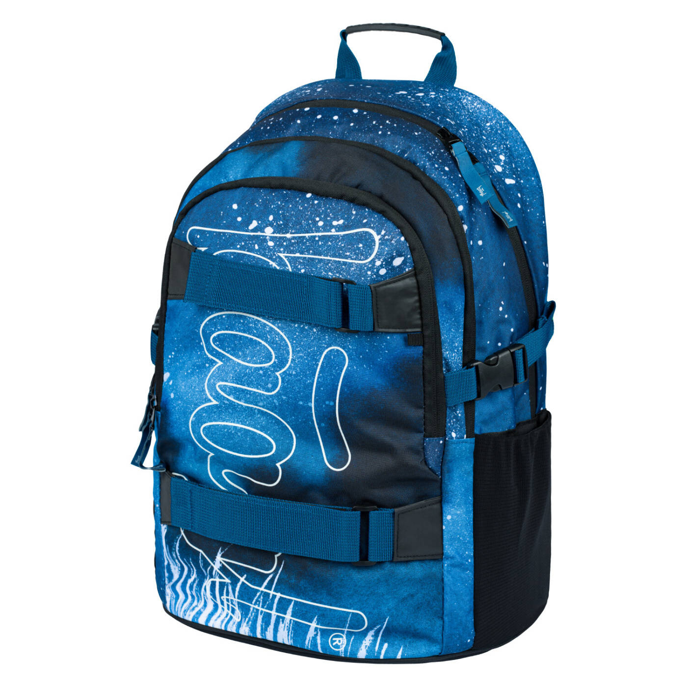 BAAGL Školní batoh Skate Steel A-32045 25 L modrá