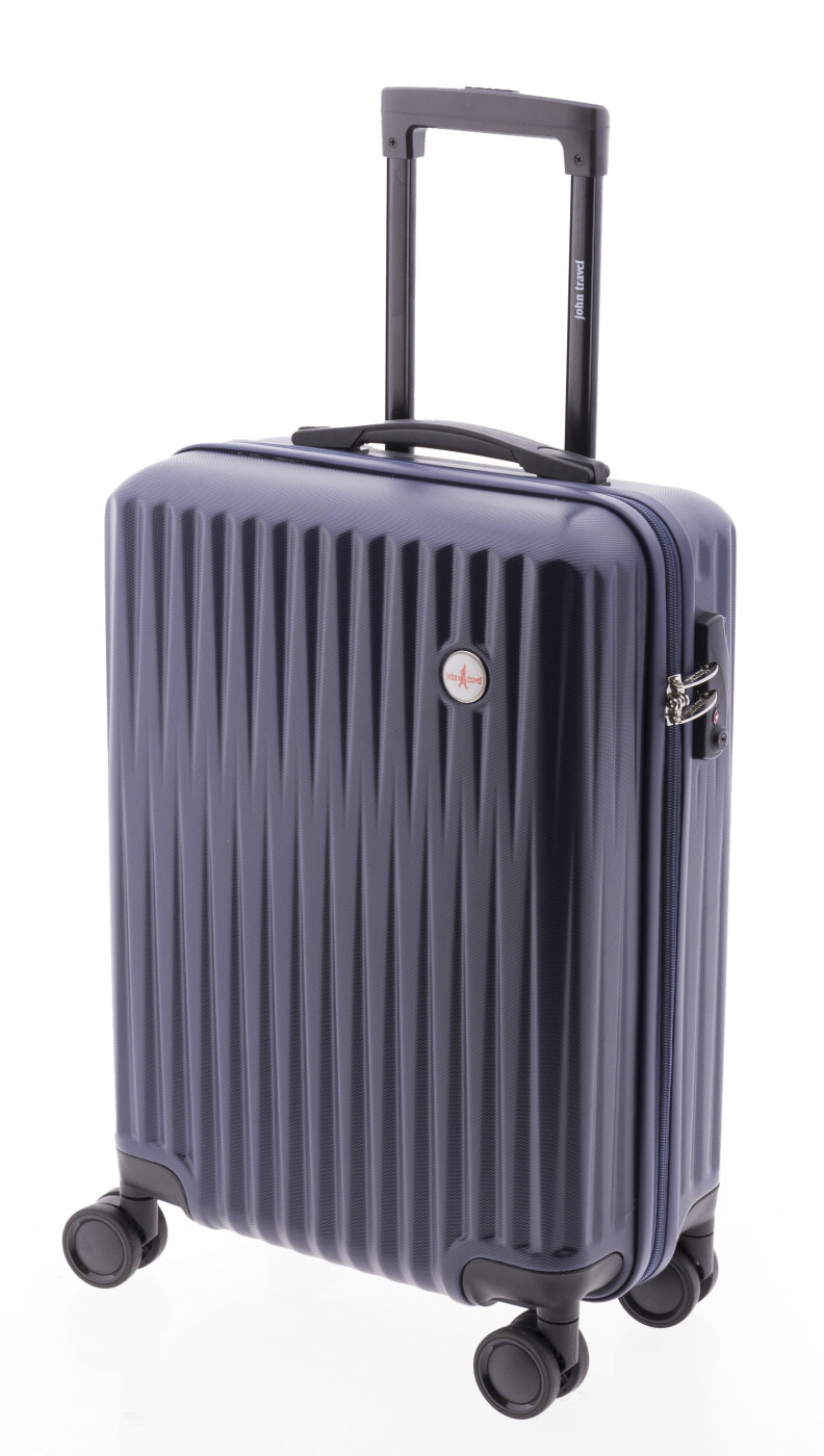 Cestovní kufr John Travel Diamond 4W S 8410-00 32 L modrá
