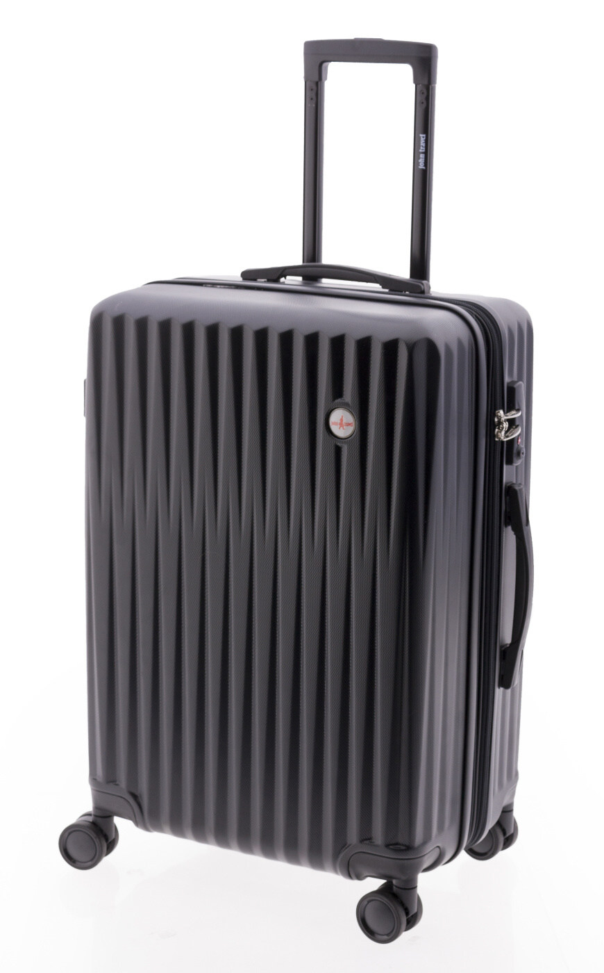 Cestovní kufr John Travel Diamond 4W M 8411-04 63 L černá