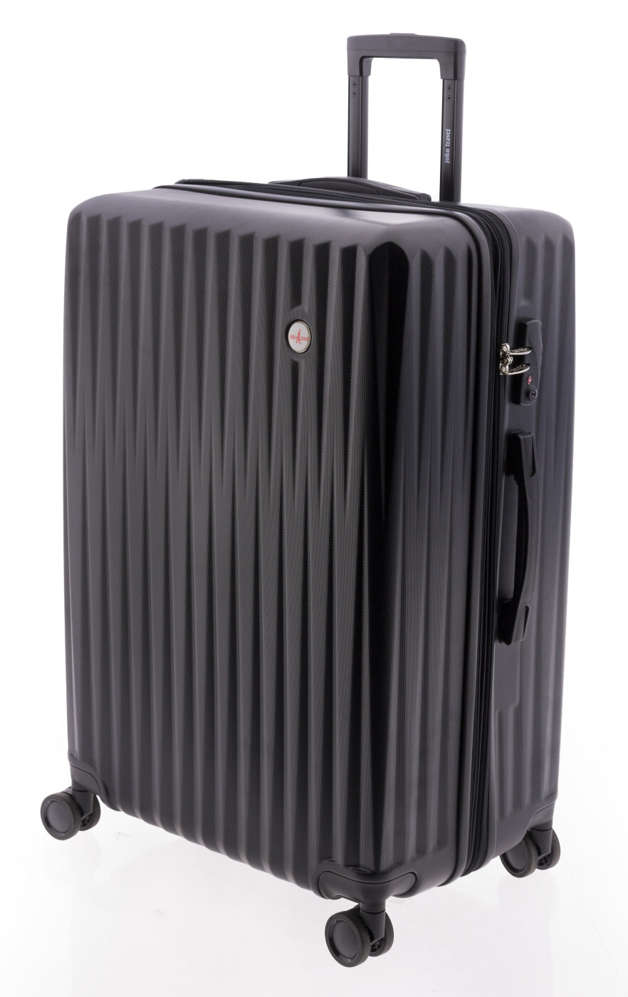 Cestovní kufr John Travel Diamond 4W L 8412-04 97 L černá