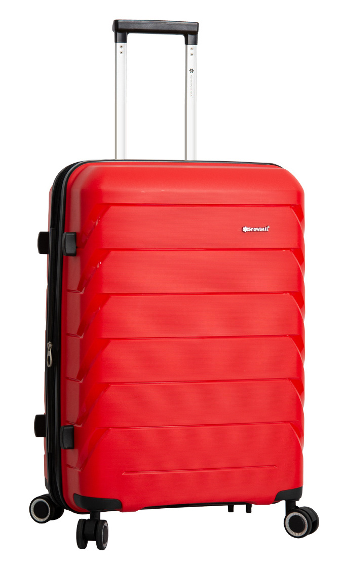 Cestovní kufr Snowball 4W PP M 33603-66-02 66 L červená