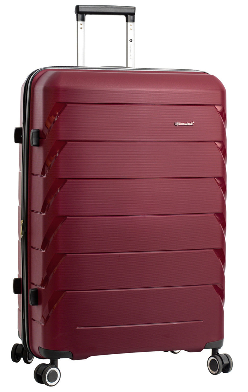 Cestovní kufr Snowball 4W PP L 33603-76-12 101 L vínová