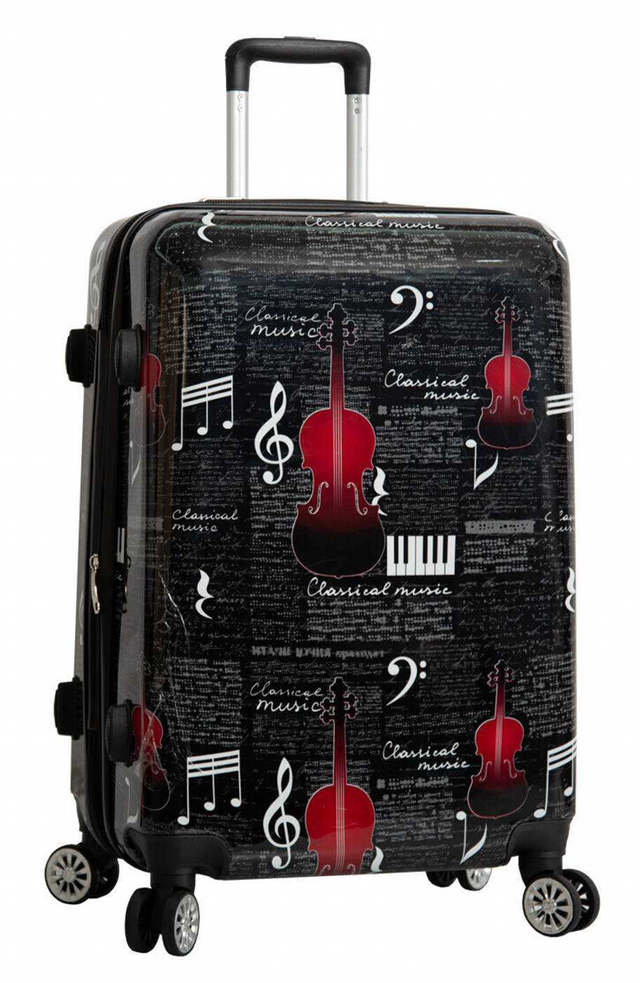 Cestovní kufr MADISSON 4W ABS M 36820B-66-00 60 L černá