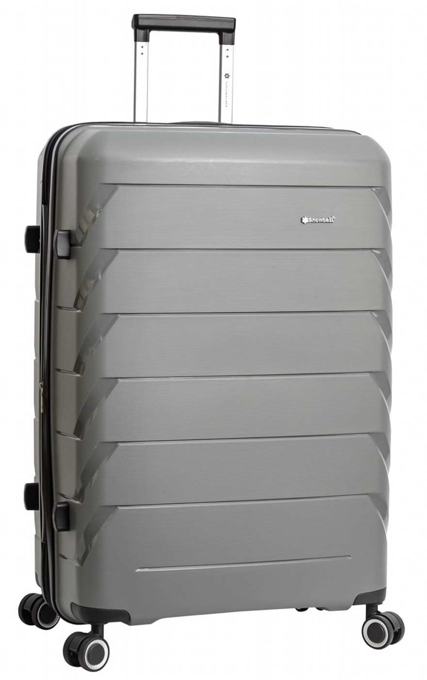 Cestovní kufr Snowball 4W PP L 33603-76-13 101 L šedá
