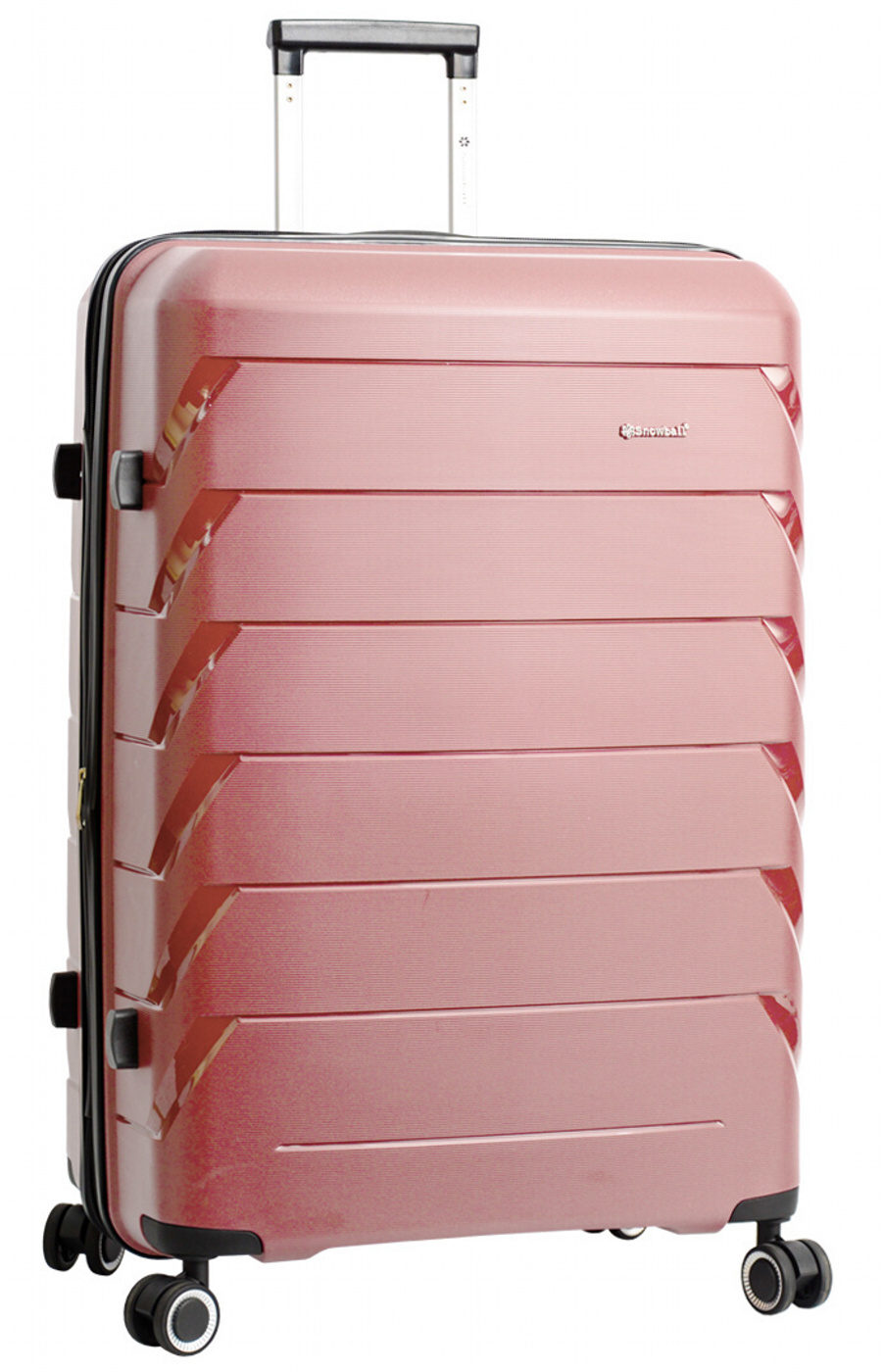 Cestovní kufr Snowball 4W PP L 33603-76-25 101 L růžová