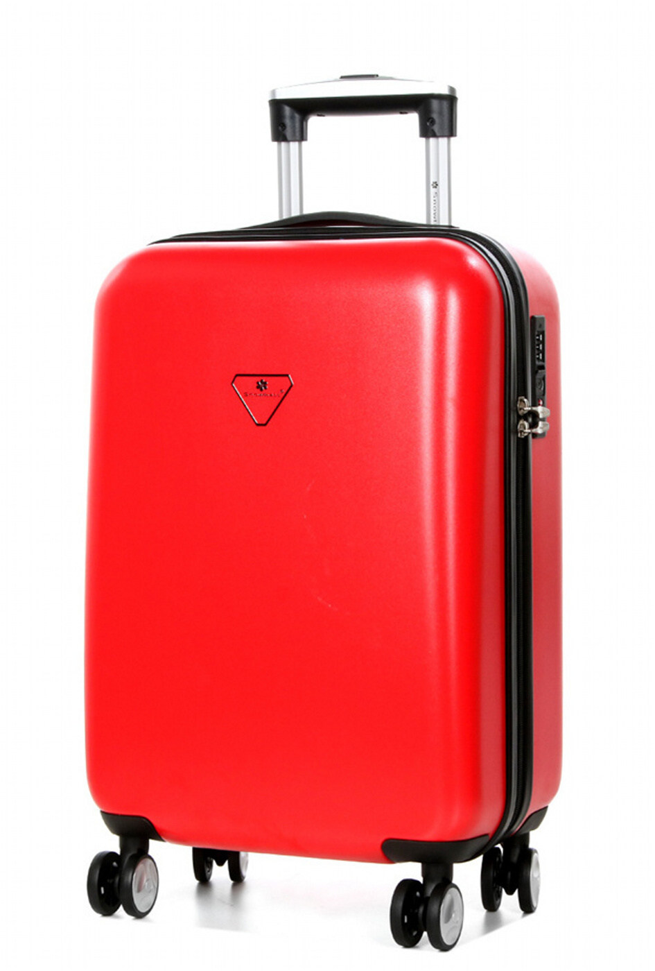 Cestovní kufr Snowball 4W S stickers 03801-55-02 35 L červená